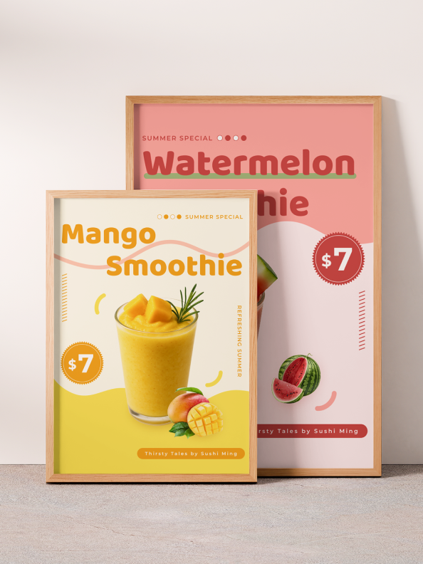 Summer Refresh Beverage Menu